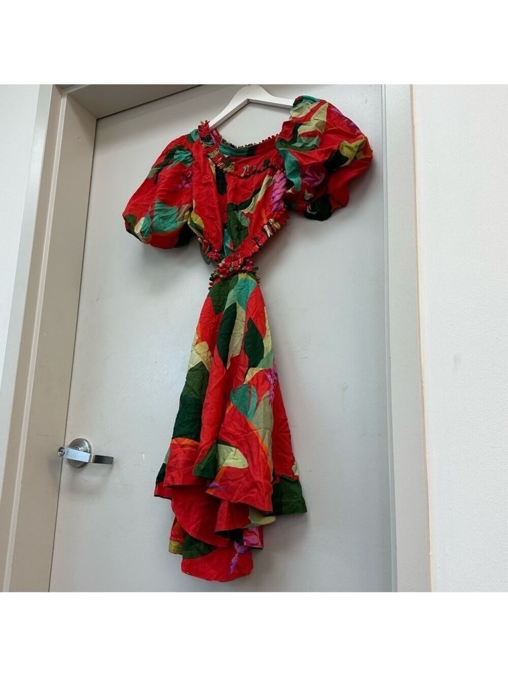 NWT FARM Rio Red Heliconia Mini Dress - Picture 7 of 12